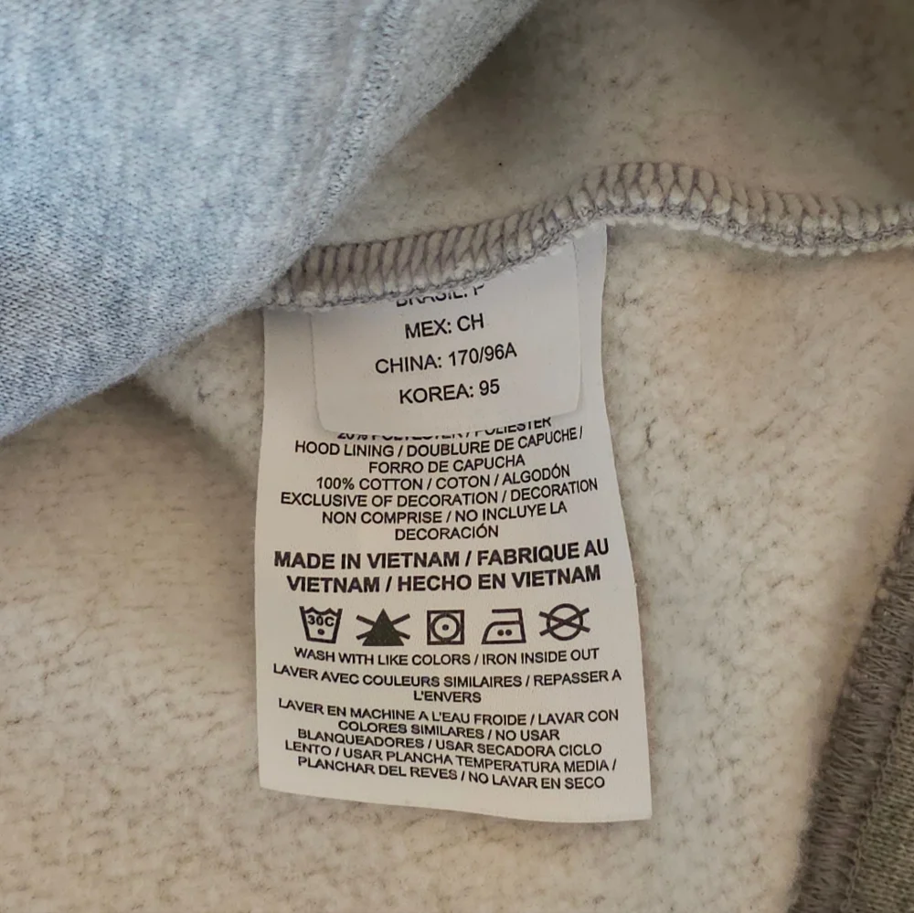 Converse Heather Gray Zip Up Hoodie - Picture 4 of 4